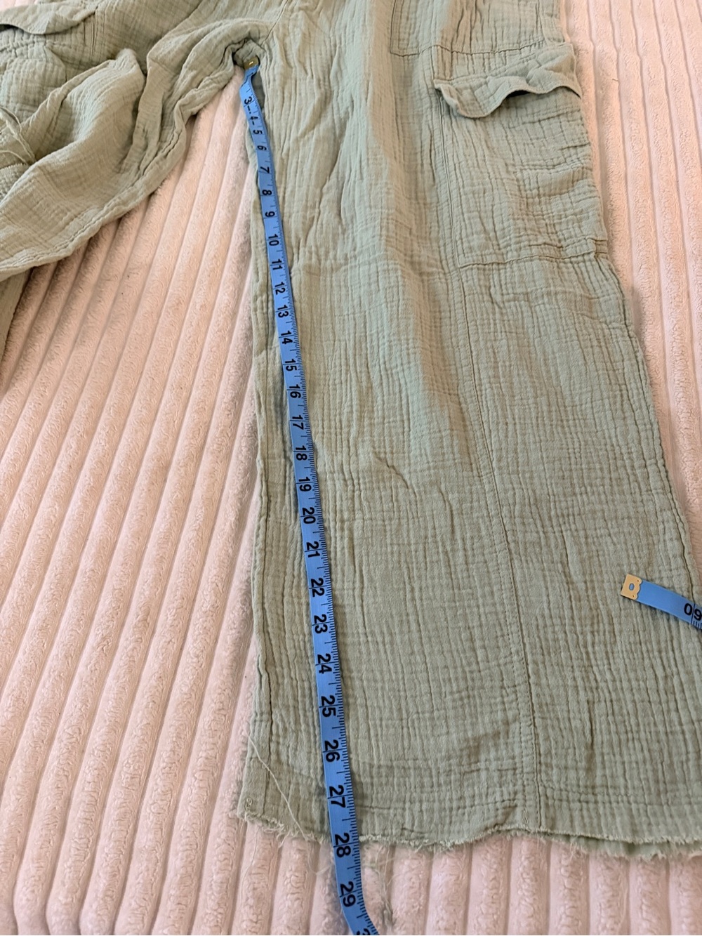 Japna Sage Green Wide-Leg Crinkle Lounge Set - Picture 9 of 12